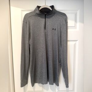 Under Armour Heat Gear 1/4 Zip. Gray, large, great for Golf ⛳️, Tennis 🎾, etc